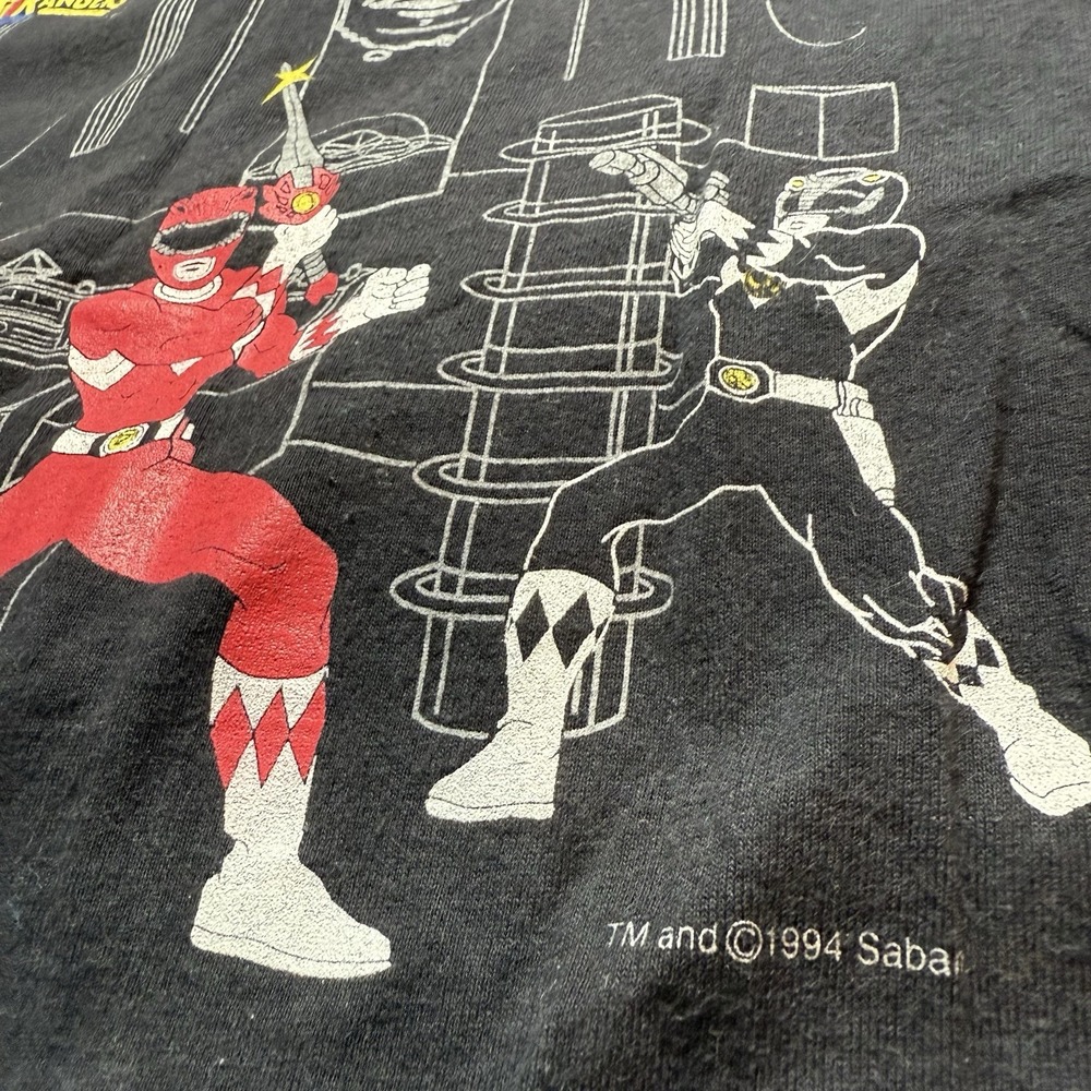 Vintage Mighty Morphin Power Rangers 90s Graphic T Shirt Youth XL Made In‎ USA - Picture 2 of 8
